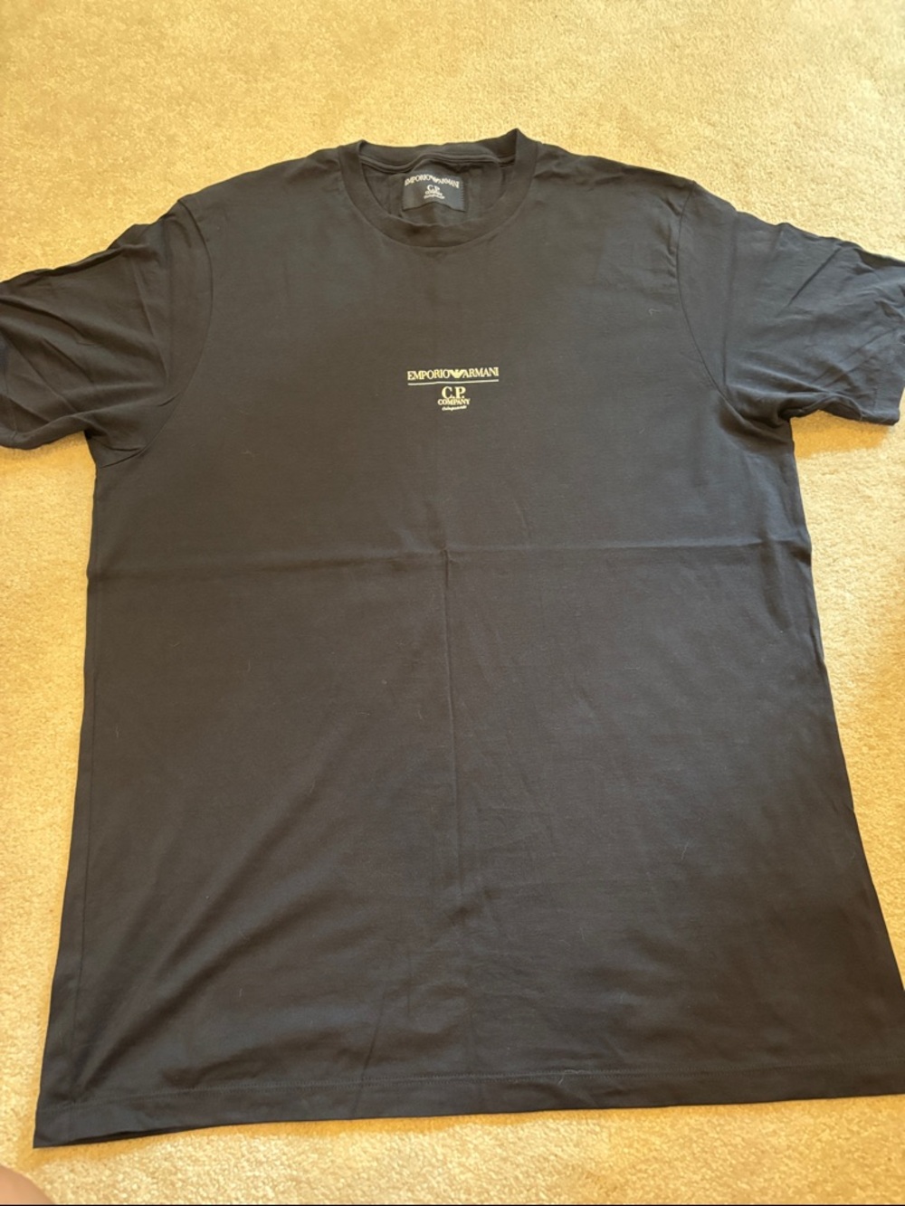 Emporio Armani Black T-Shirt with Small Logo